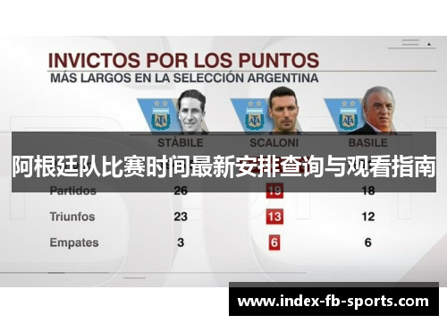 阿根廷队比赛时间最新安排查询与观看指南
